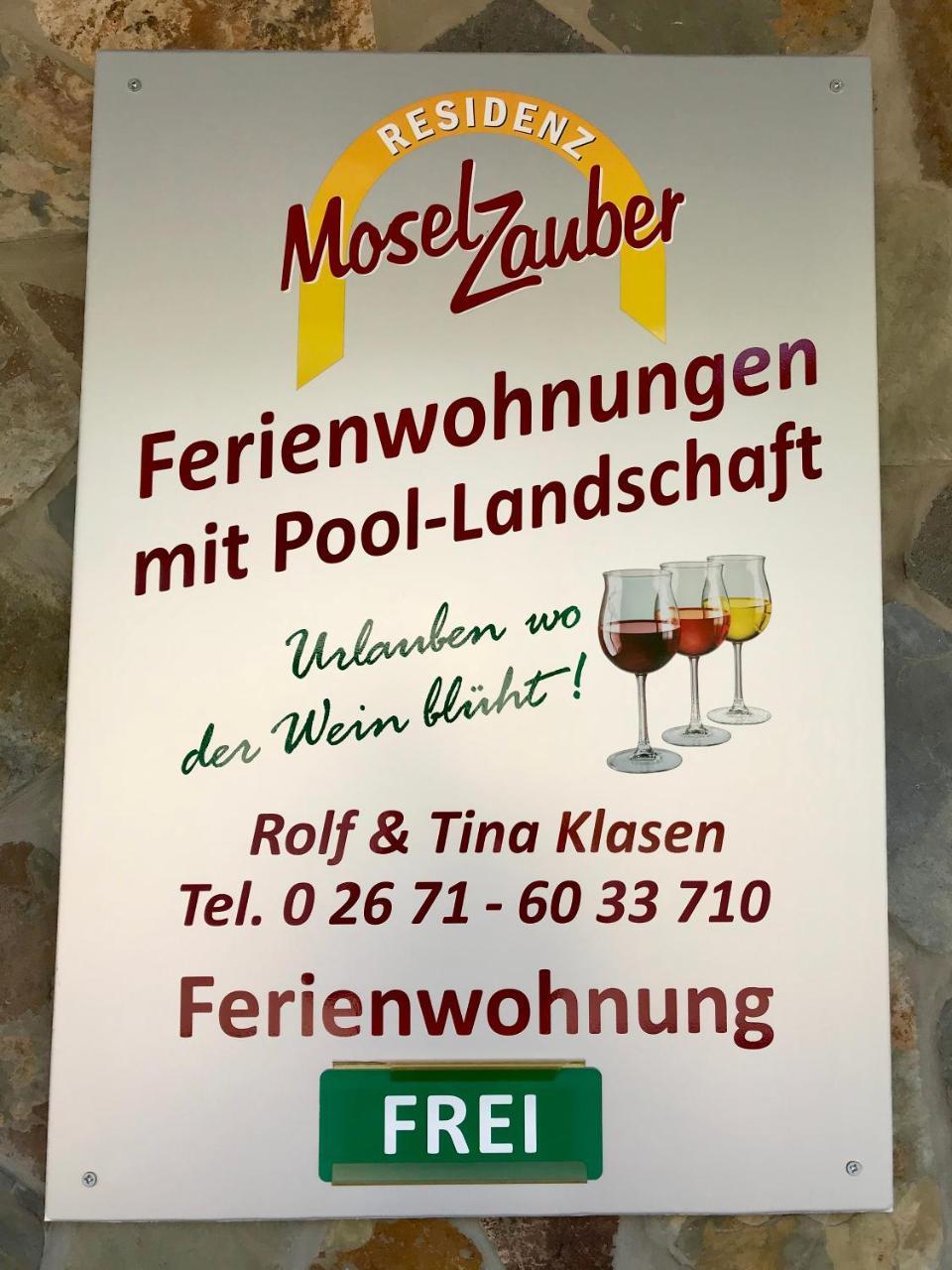 Residenz Moselzauber - Ferienwohnungen Mit Pool Landschaft Ernst Buitenkant foto